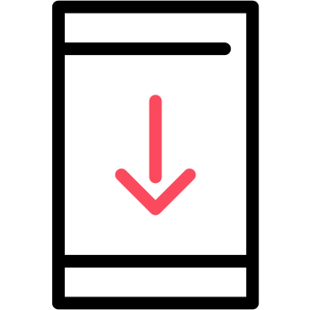 Download, downloading, mobile, mobile download icon